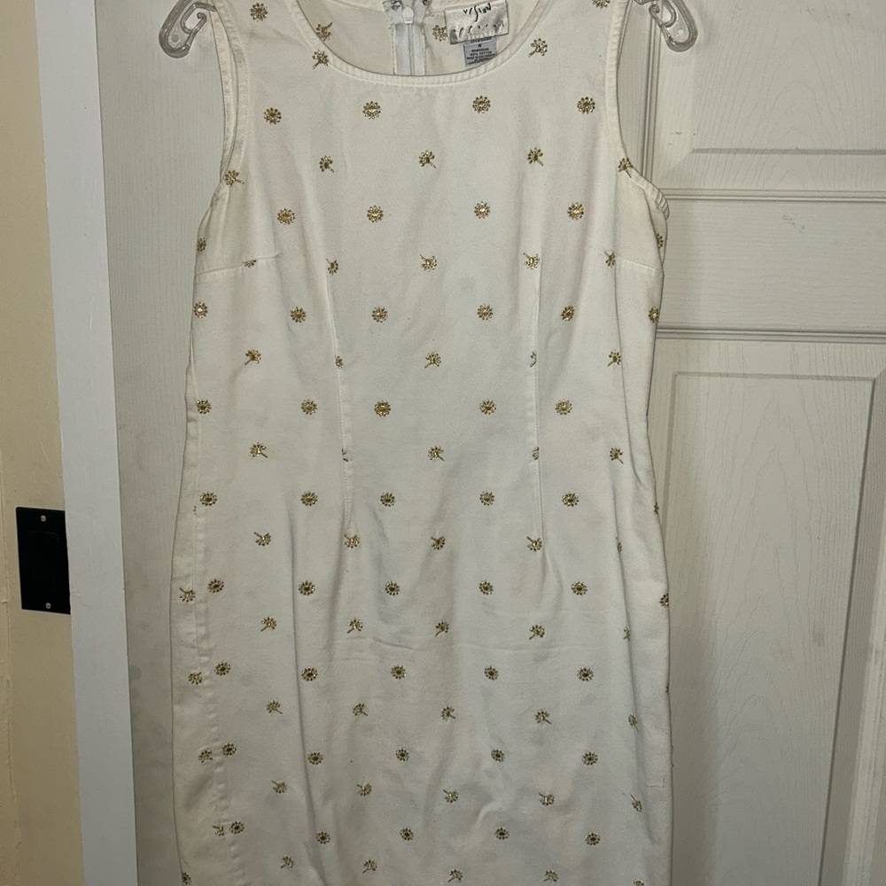 Off white sleeveless summer dress